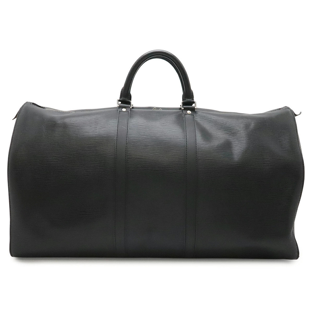 LOUIS VUITTON Epi Keepall Boston Bag Travel Leather Noir Black